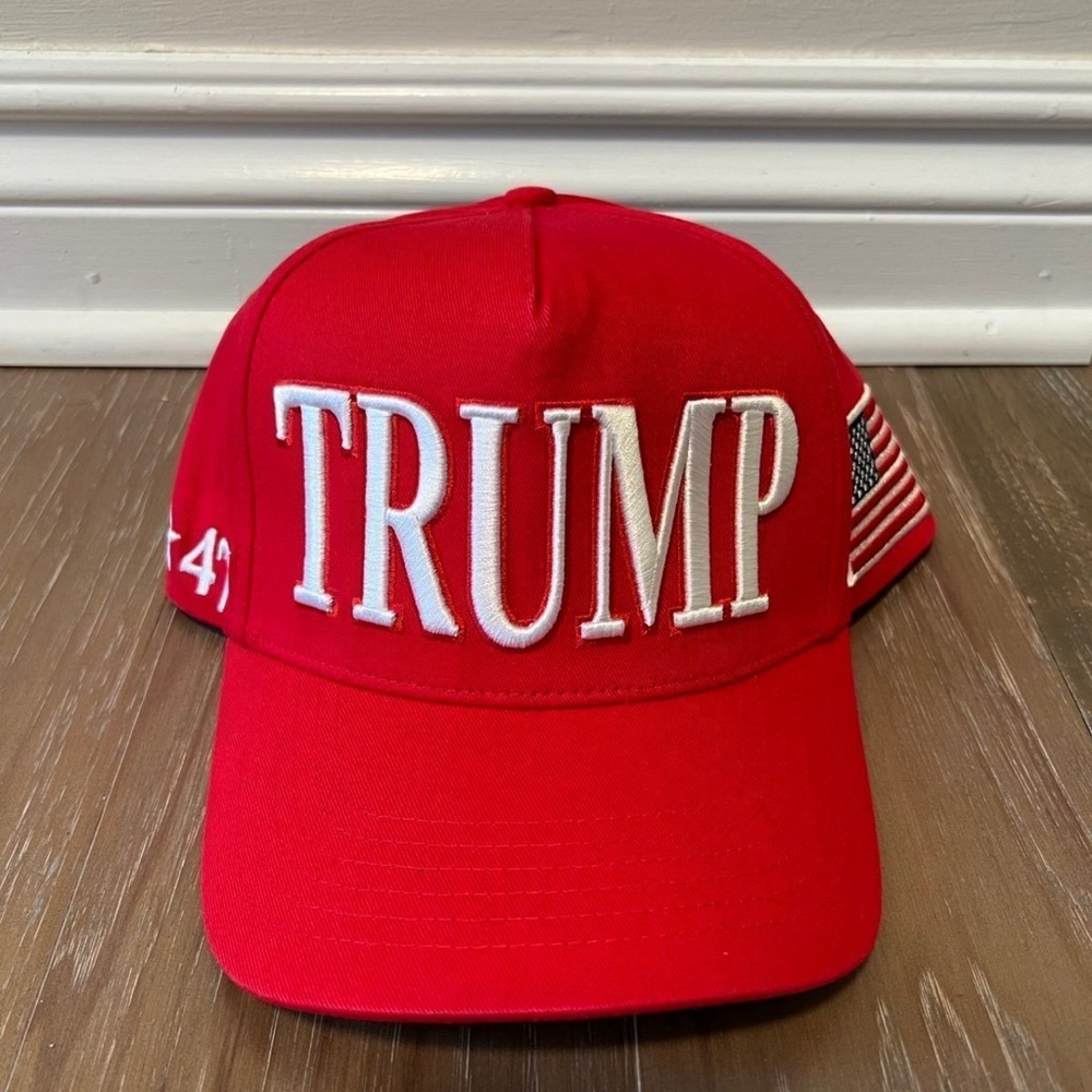 Official Trump MAGA Make America Great Again Hat Cap Red CaliFame 45/47 Snapback
